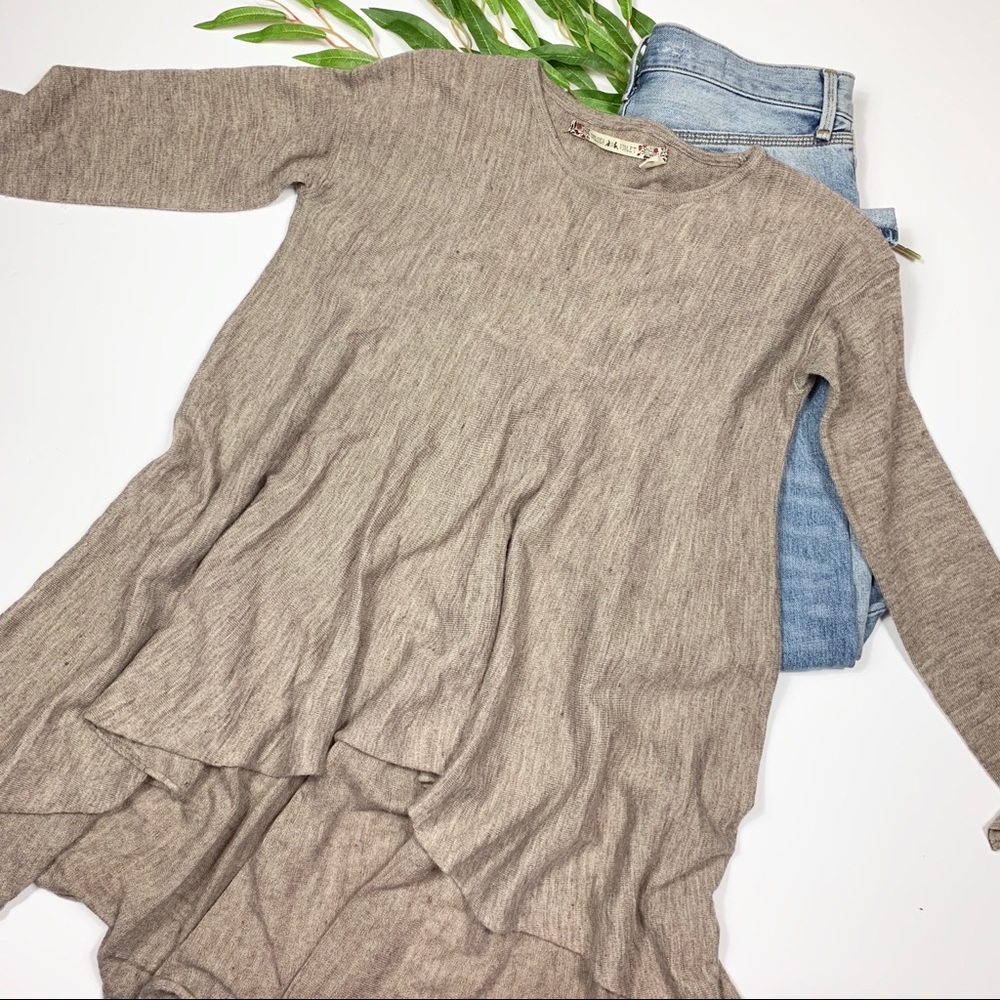 Chelsea & Violet Hi-Low Sweater Top Sz L